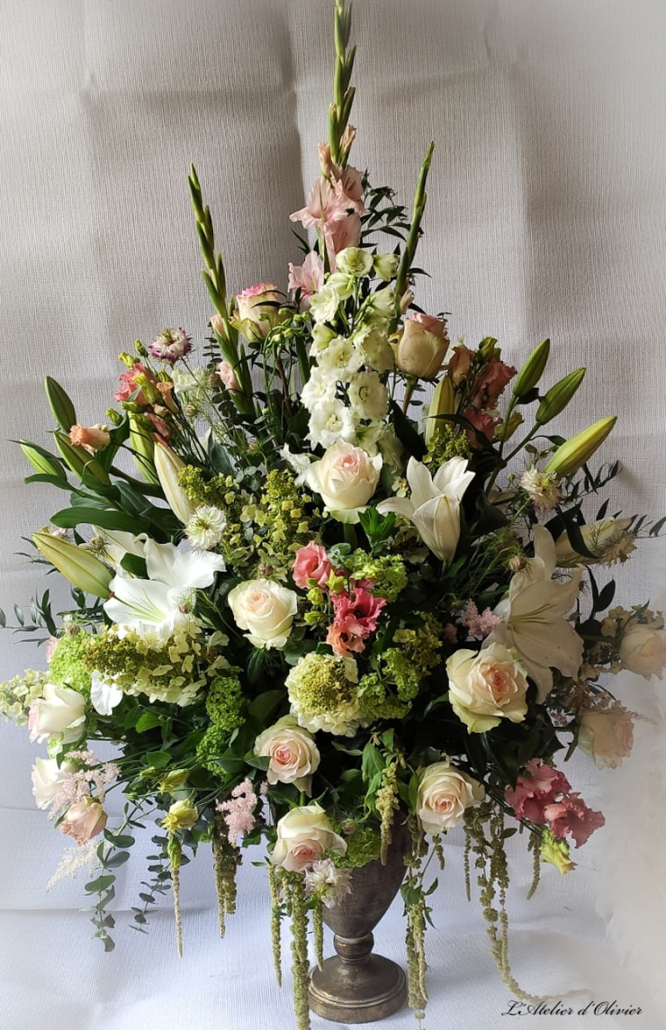 Bouquet champêtre dans un vase