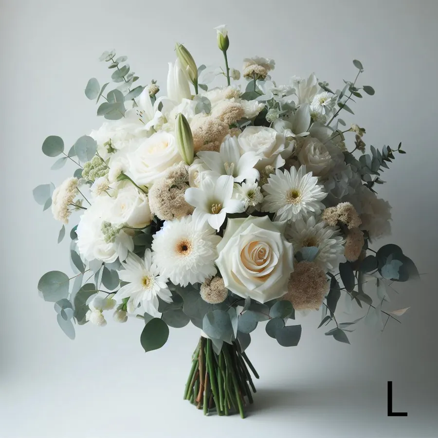 Bouquet blanc — vue 3