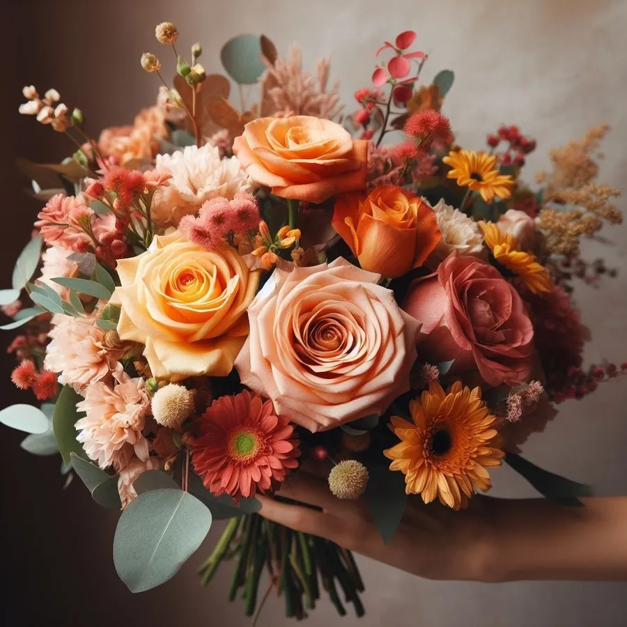 Bouquet aux couleurs chaudes — vue 7