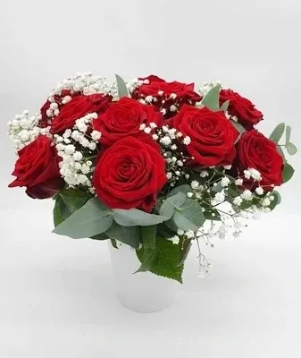 Le Classique : 10 roses romantiques haut de gamme