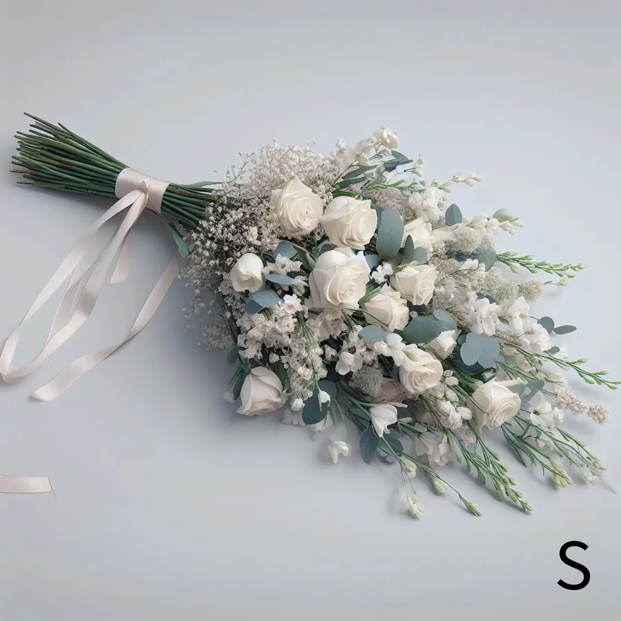 Gerbe de fleurs blanches pour deuil — vue 6