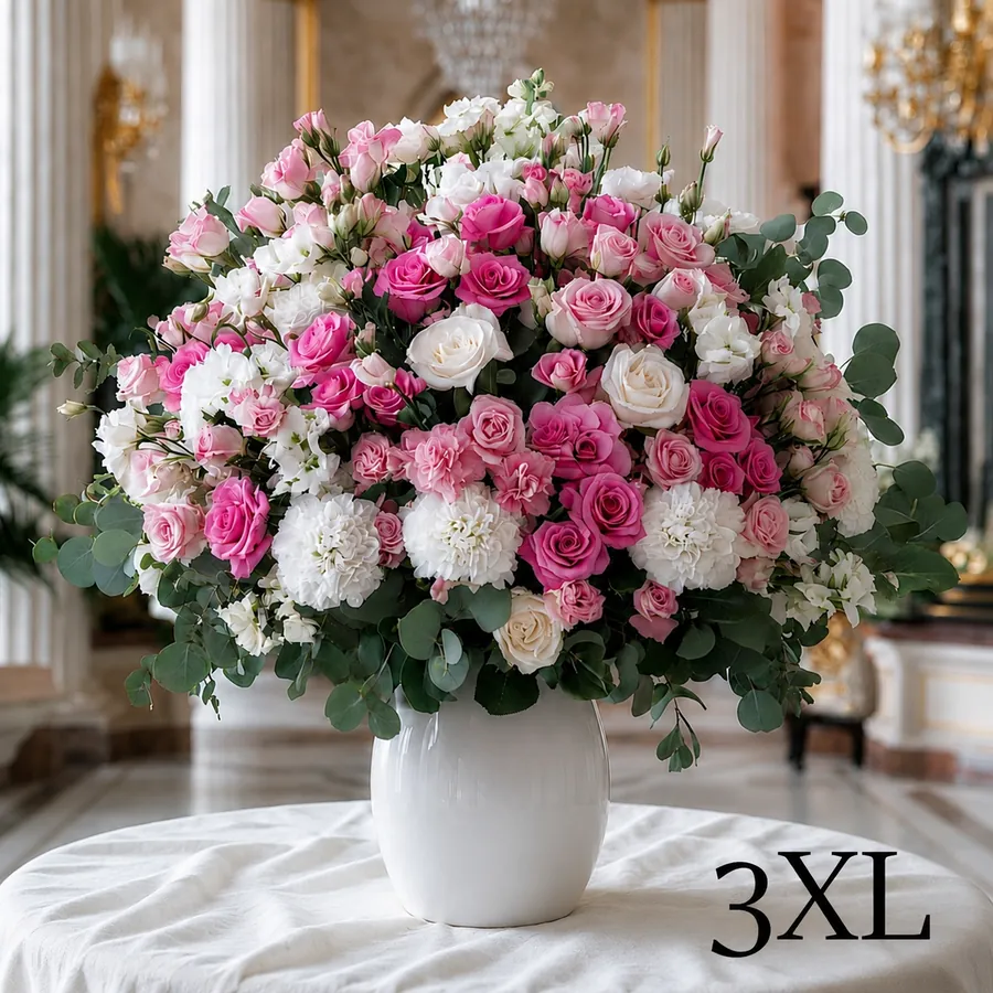 Bouquet rose et blanc — vue 2