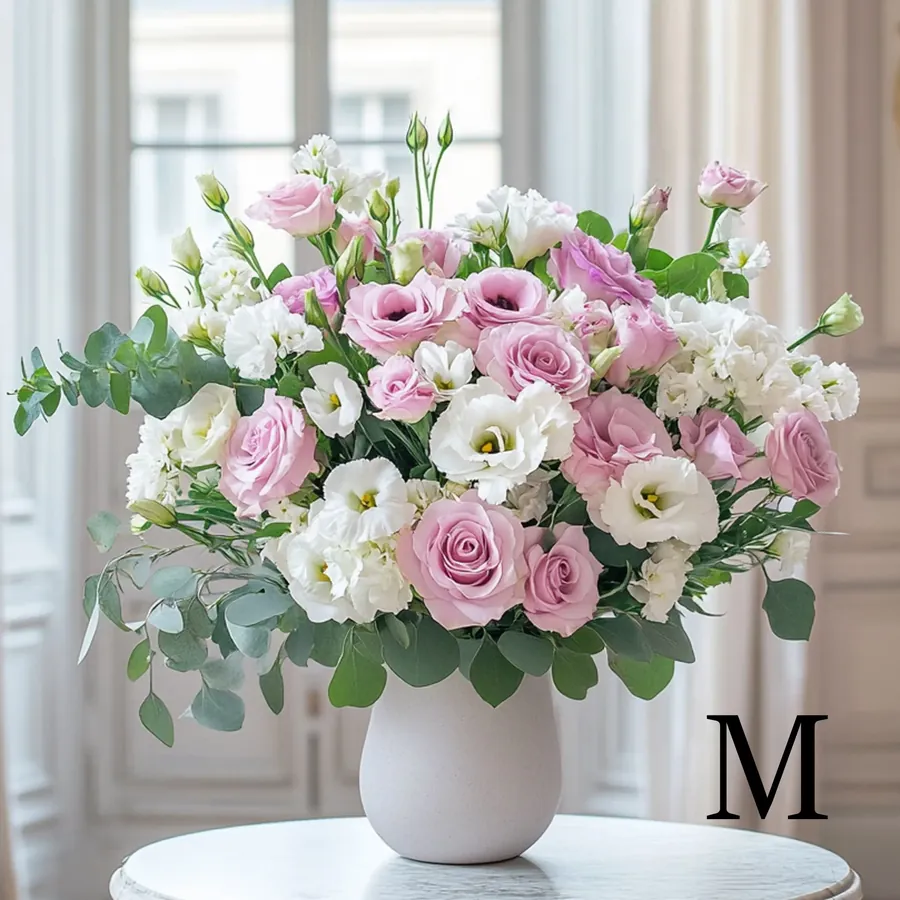 Bouquet rose et blanc — vue 5