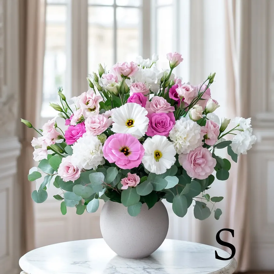 Bouquet rose et blanc — vue 7