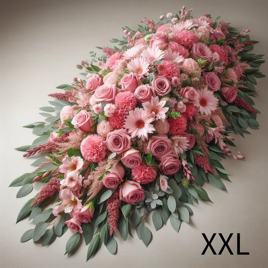Raquette de deuil couleur rose — vue 2