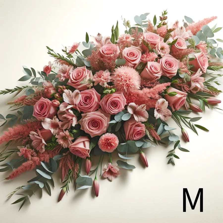 Raquette de deuil couleur rose — vue 5