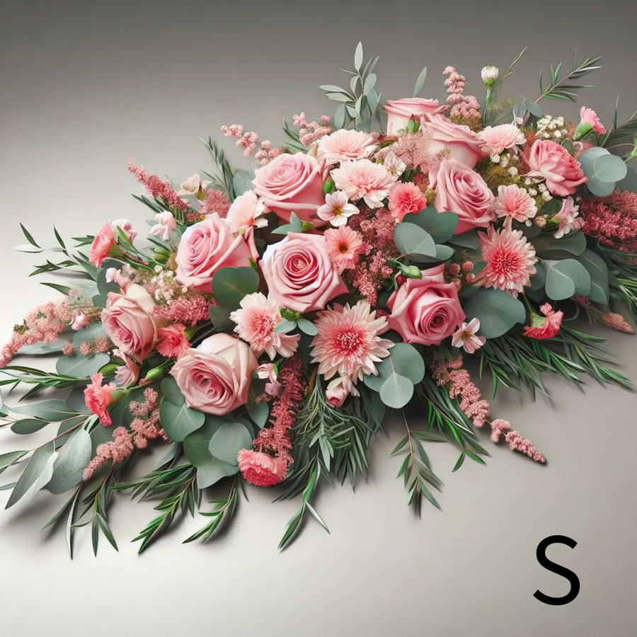 Raquette de deuil couleur rose — vue 6