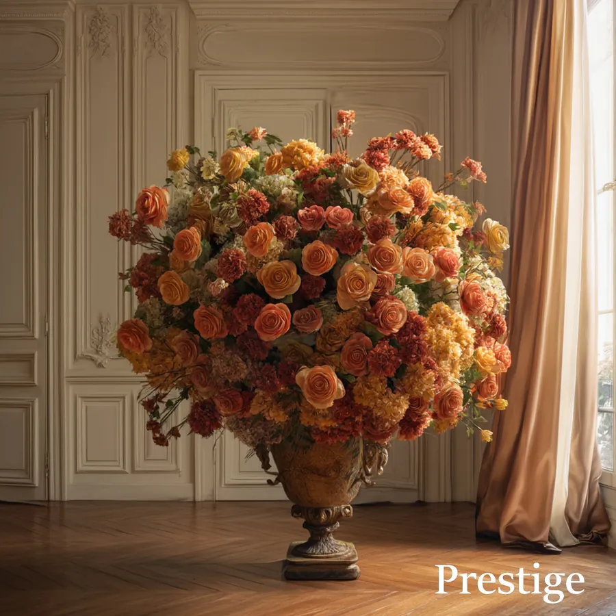 Bouquet Prestige Couleurs Chaudes, 200 à 500 roses — vue 3