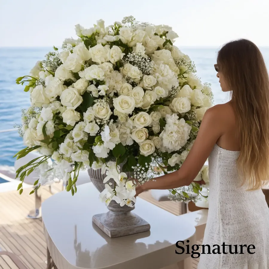 Buquê Prestige Branco, de 200 a 500 rosas — vue 5