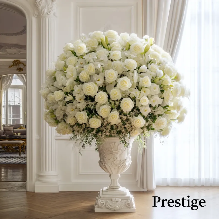 Buquê Prestige Branco, de 200 a 500 rosas — vue 6
