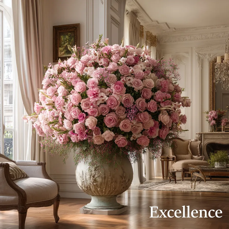 Bouquet Prestige Rose, 200 à 500 roses — vue 3